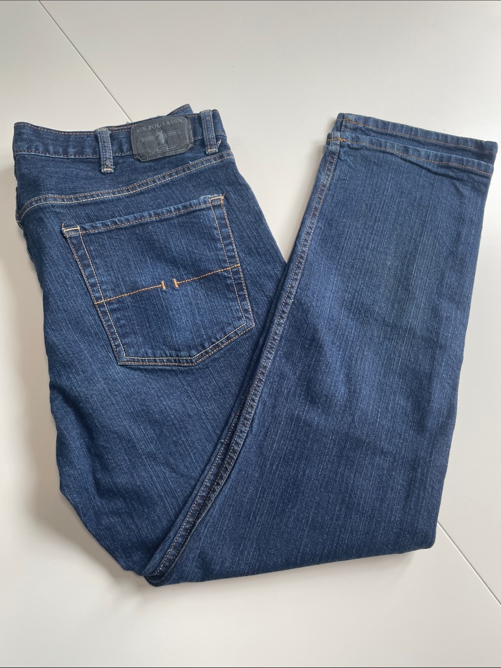 U.S. Polo Assn. Men's Navy Straight-Leg Jeans